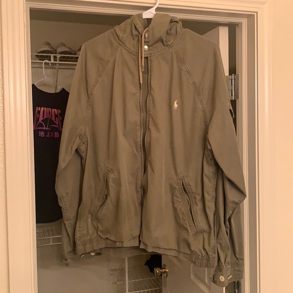 Green Polo zip Up